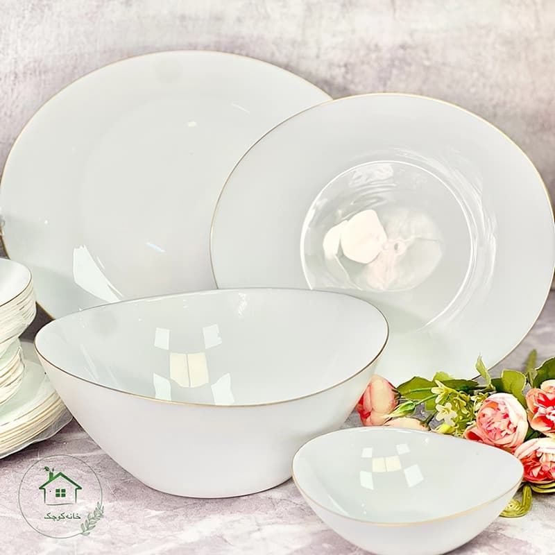 ارکوپال 26 پارچه گلدن اپال مدل پرومیتو لب طلا