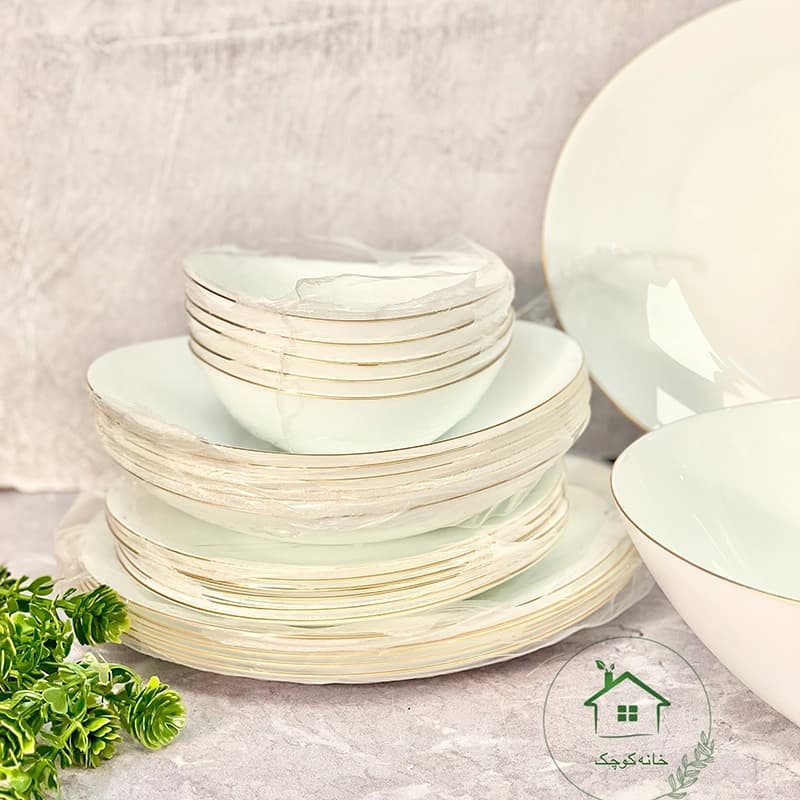 ارکوپال 26 پارچه گلدن اپال مدل پرومیتو لب طلا — تصویر ۲