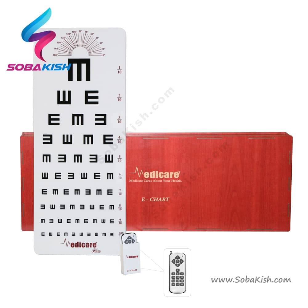 چارت بینائی سنجی مدیکر LED — تصویر ۲