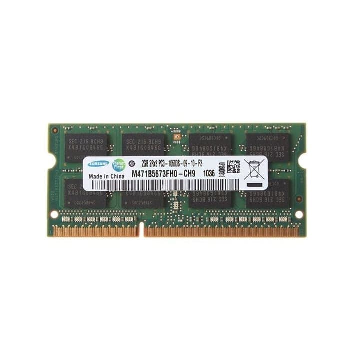 رم لپ تاپ 2 گیگ سامسونگ مدل Samsung 2GB DDR3 1333MHz PC3 (استوک)