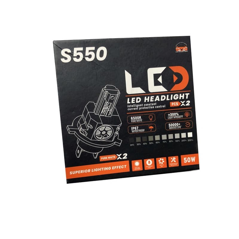 هدلایت پایه H4 برند X6-S550