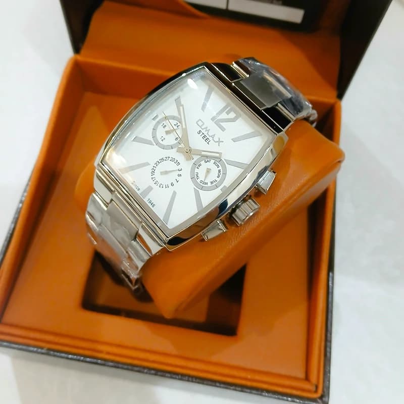 ساعت مردانه OMAX اوماکس سه موتوره فعال مدل 035L فول تایم موتور ژاپن