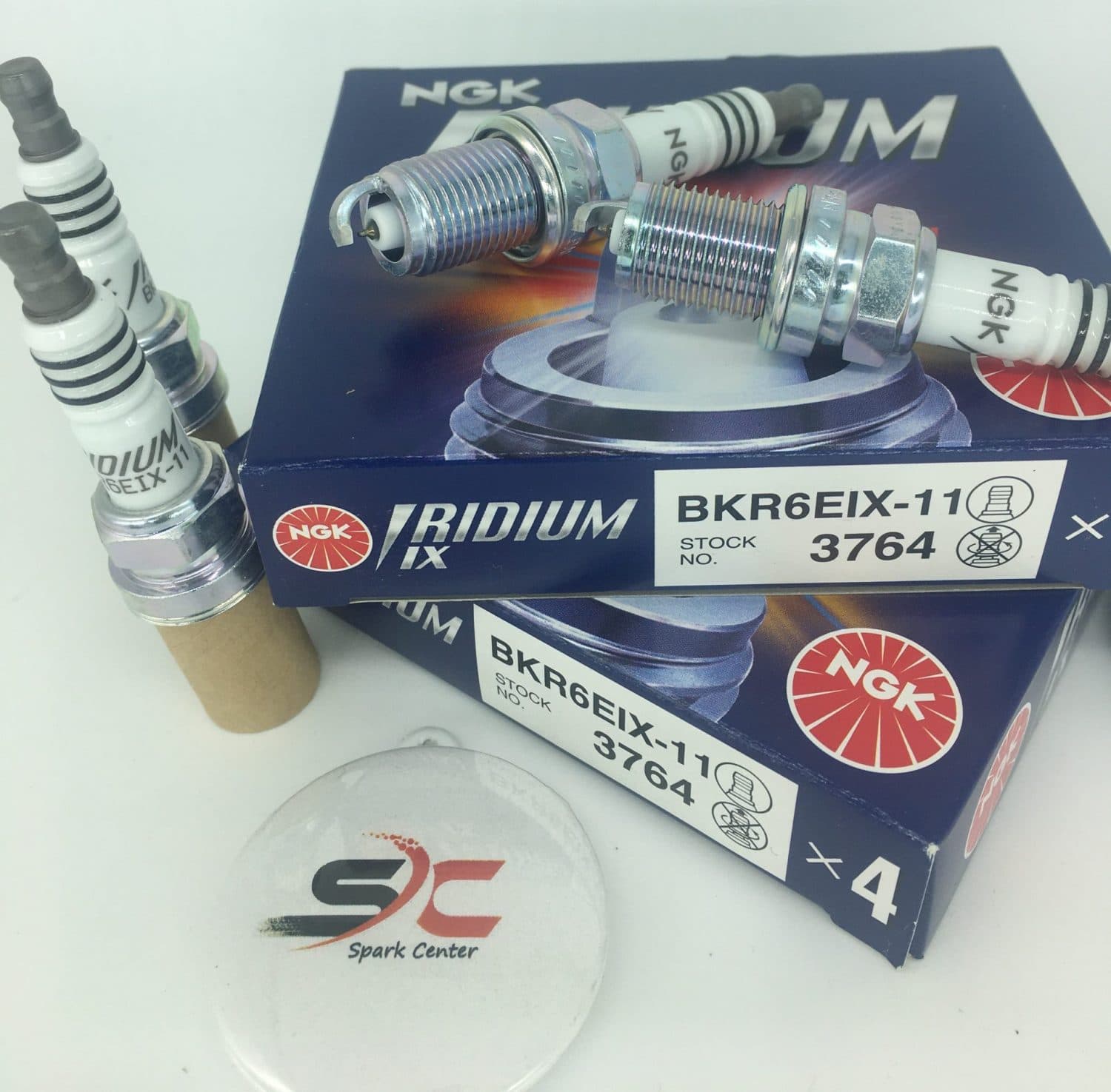 شمع سوزنی ایریدیوم ای ایکس پایه کوتاه NGK BKR6EIX-11 3764 (یک عدد) — تصویر ۲