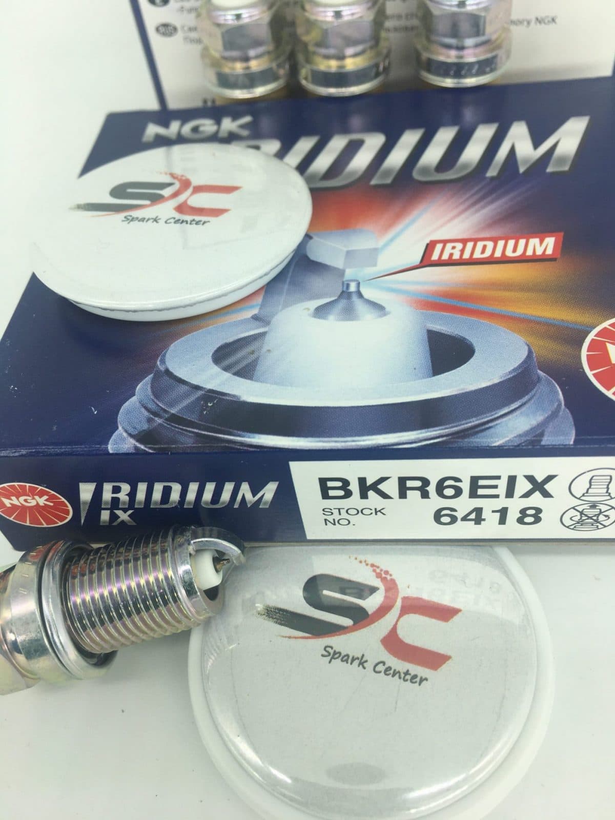 شمع سوزنی ایریدیوم ای ایکس پایه کوتاه NGK BKR6EIX 6418 یک جعبه(4 عدد) — تصویر ۲