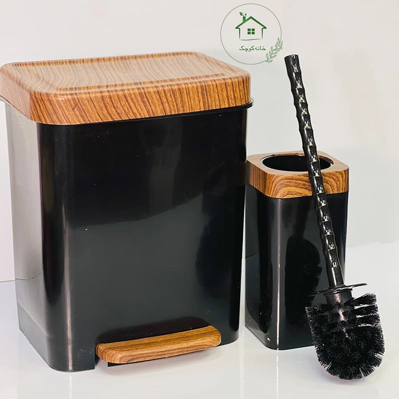 ست بهداشتی 5تکه طرح چوب