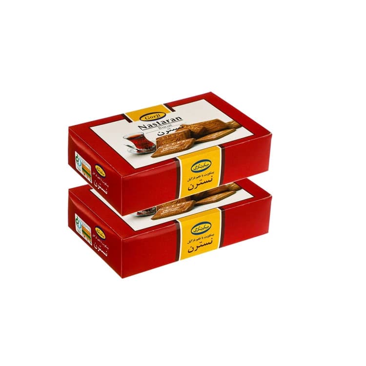 بیسکوییت نسترن گرجی با طعم نارگیل – 380 گرم بسته 2 عددی