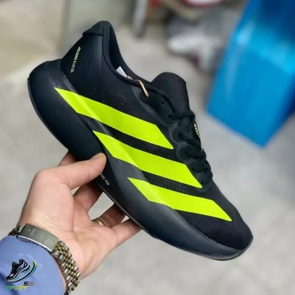 کفش آدیداس ادیزیرو اوو اس ال مشکی سبز — تصویر ۳