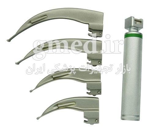 ست لارنگوسکوپ 4تیغه لارنگوسکوپ ست laryng oscope -set ساخت چین