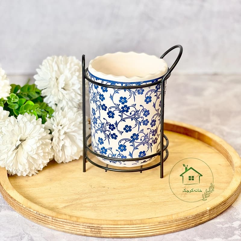 جاقاشقی رومیزی گل آبی
