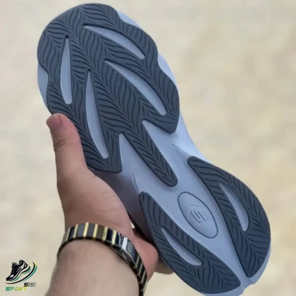 کفش مردانه اسکیچرز هایپربرست خاکستری — تصویر ۶