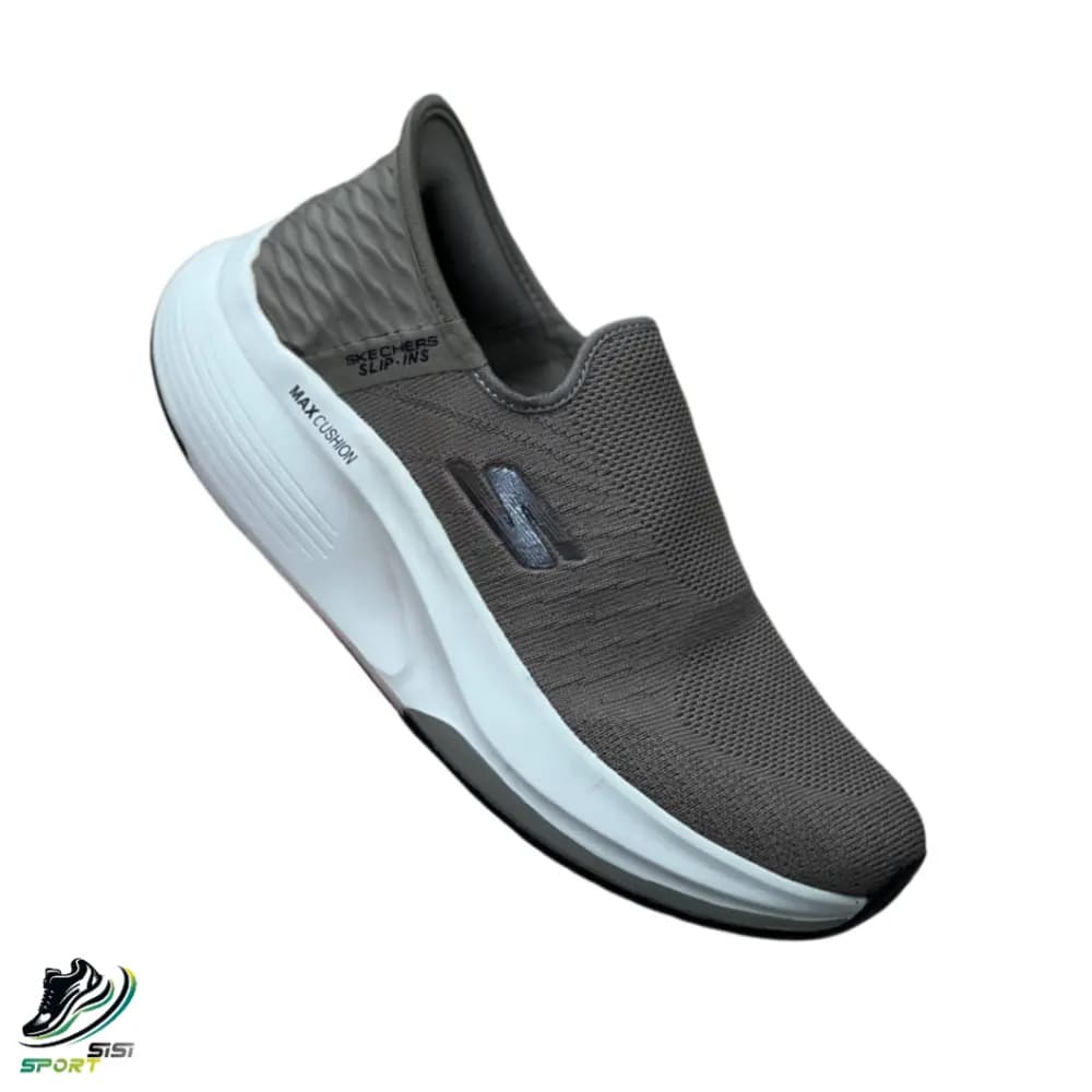 کفش اسکیچرز Slip-Ins Max Cushion خاکی — تصویر ۲