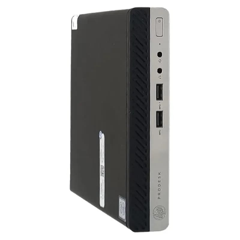 مینی کیس تاینی استوک اچ پی مدل HP EliteDesk 800 G3 / Prodesk 600 G3 ( پردازنده i5 نسل 7 – سری پردازنده 7500 – هارد 256 گیگابایت SSD – رم 8 گیگابایت – گرافیک Intel UHD Graphics 630 )
