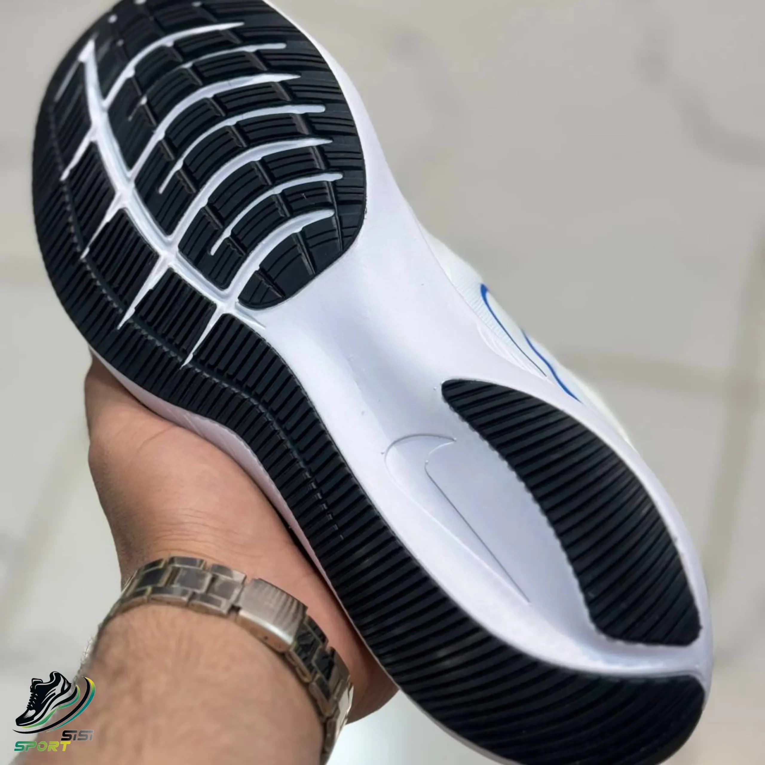 کتونی نایک گاید 10 مردانه سفید تیک آبی — تصویر ۵