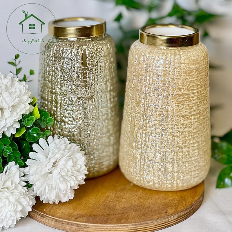 گلدان استوانه طرح زبرا کوچک