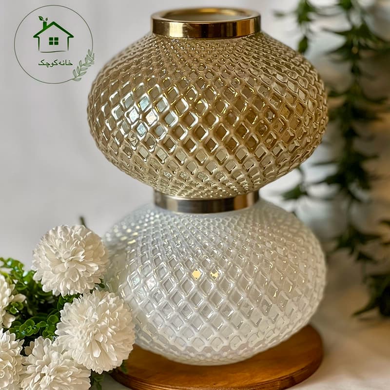 گلدان خمره ای بزرگ طرح لوزی