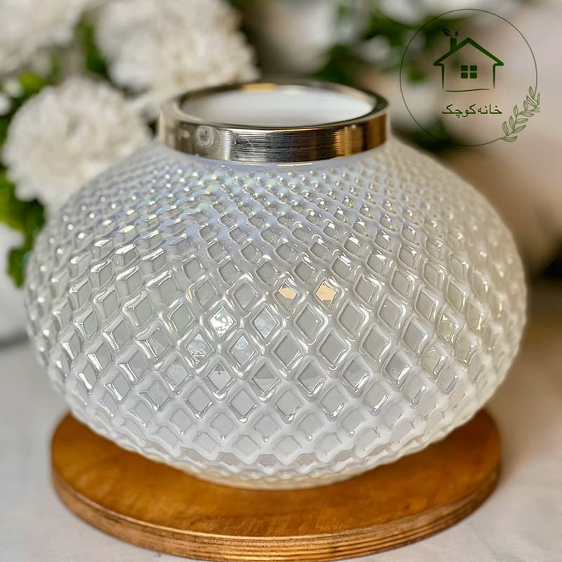 گلدان خمره ای بزرگ طرح لوزی — تصویر ۲