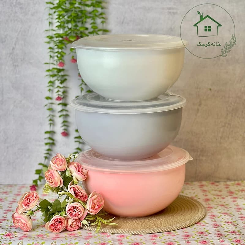ست کاسه 5 سایز درب دار درنا