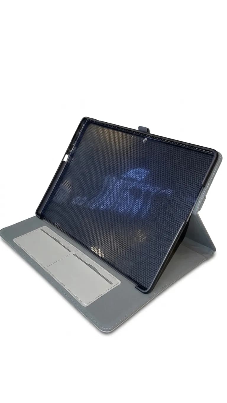 کیف کلاسوری چرمی سرفیس پرو مناسب Surface Pro 9/10/11-رنگ خاکستری روشن — تصویر ۴