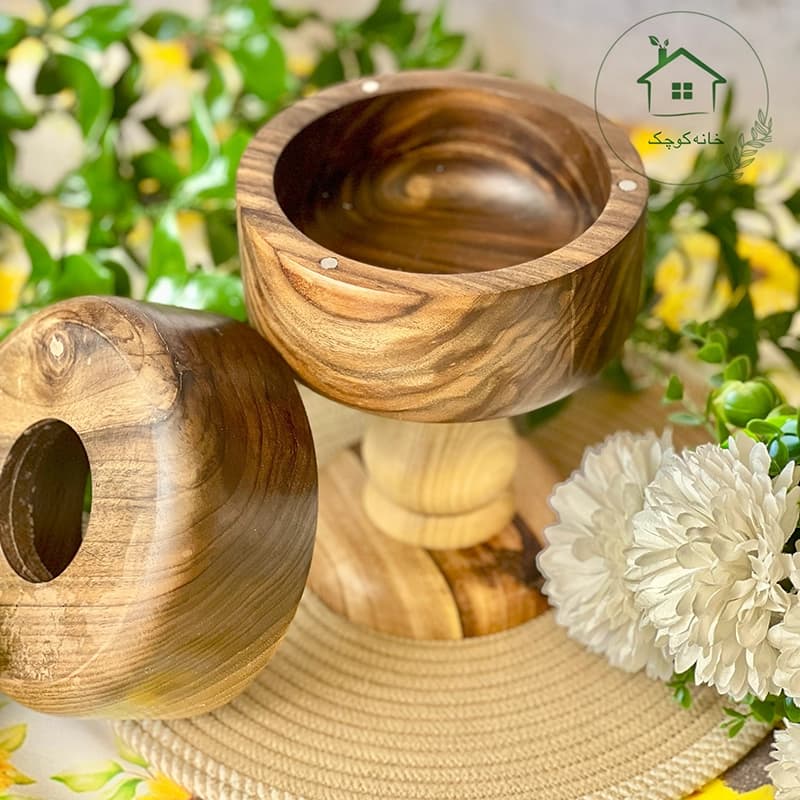 جادستمال چوب گردو پایه دار — تصویر ۲