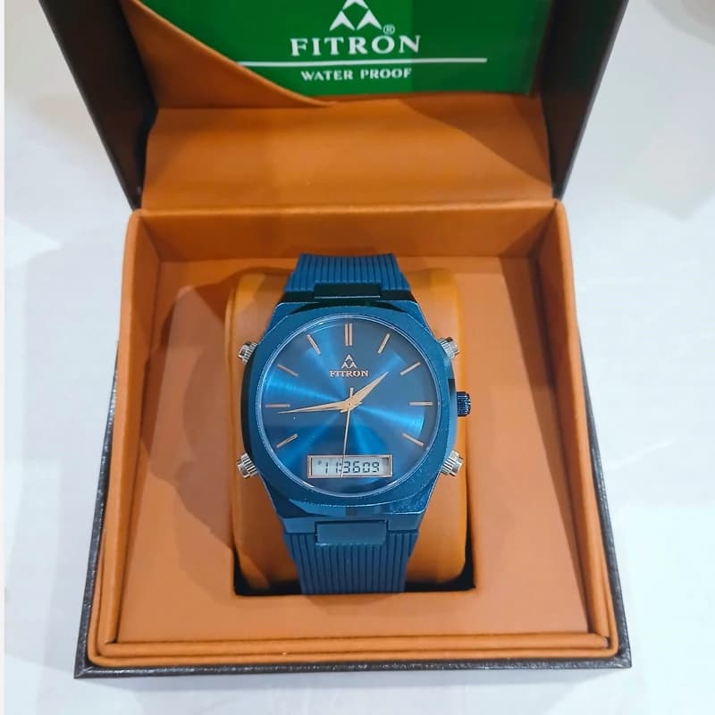 ساعت مردانه فیترون FITRON دوزمانه ژاپن میوتا اصل مدل 986