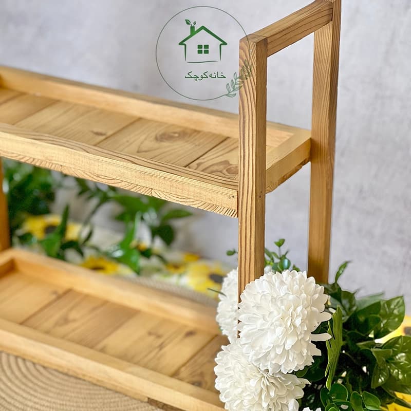 استند دو طبقه چوبی دیارا — تصویر ۲
