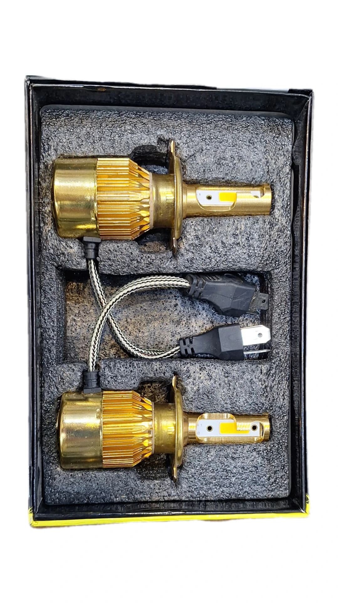 هدلایت پایه H4 زرد رنگ برند TACPRO مدل 8S