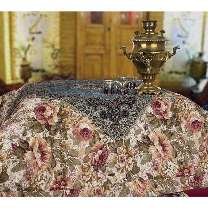 لحاف کرسی سندس مدل رز کد 09 سایز 350×350 سانتی متر — تصویر ۵