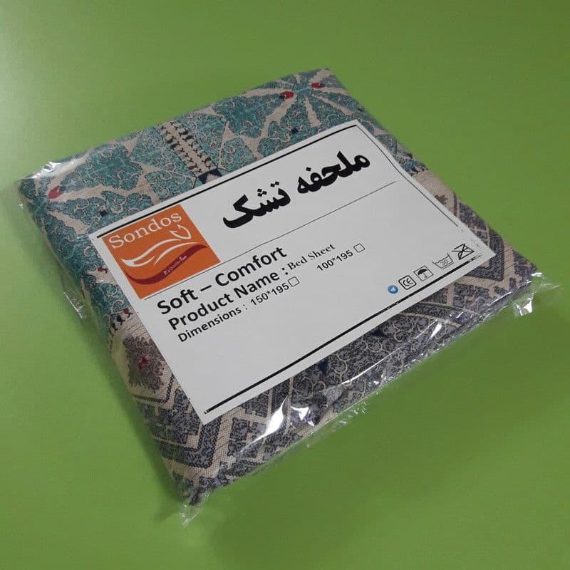 سرویس ملحفه سندس مدل قصر کد F113 یکنفره دو تکه — تصویر ۸