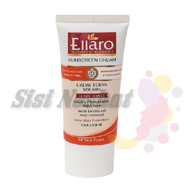 کرم ضد آفتاب پوست نرمال (بژ طبیعی) SPF50 الارو Ellaro — تصویر ۳