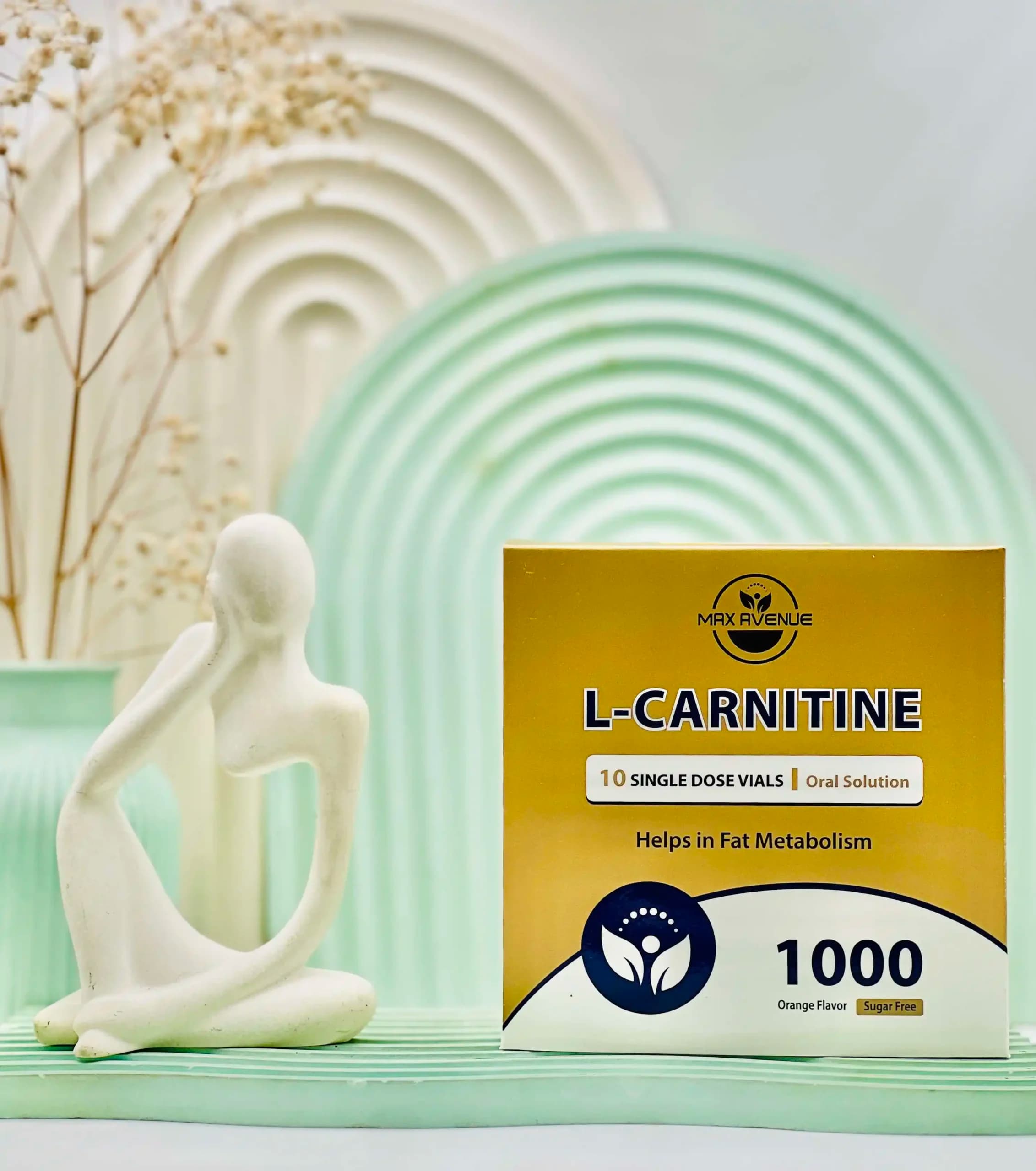 ویال ال کارنیتین 1000 میلی گرم مکس اونیو با طعم پرتقال 10 عدد