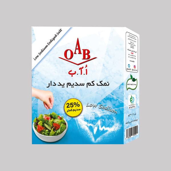 نمک کم سدیم ید دار اُ آ ب – 400 گرم