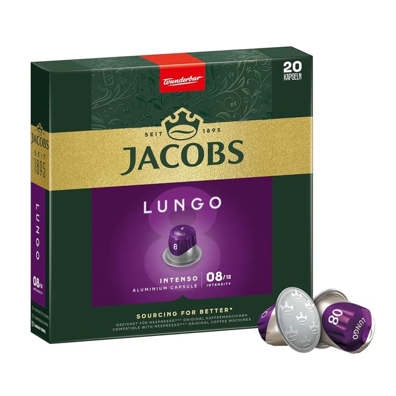 کپسول قهوه جاکوبز مدل Lungo Intenso بسته 20 عددی — تصویر ۲