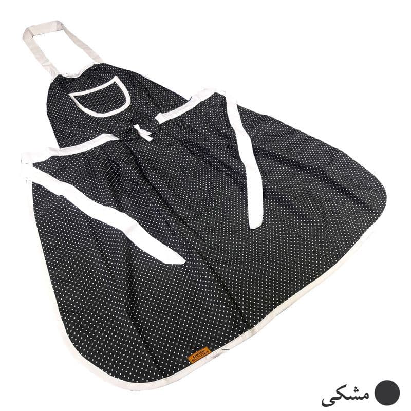 پیش بند آشپزخانه سندس مدل خالدار کد F670 — تصویر ۴