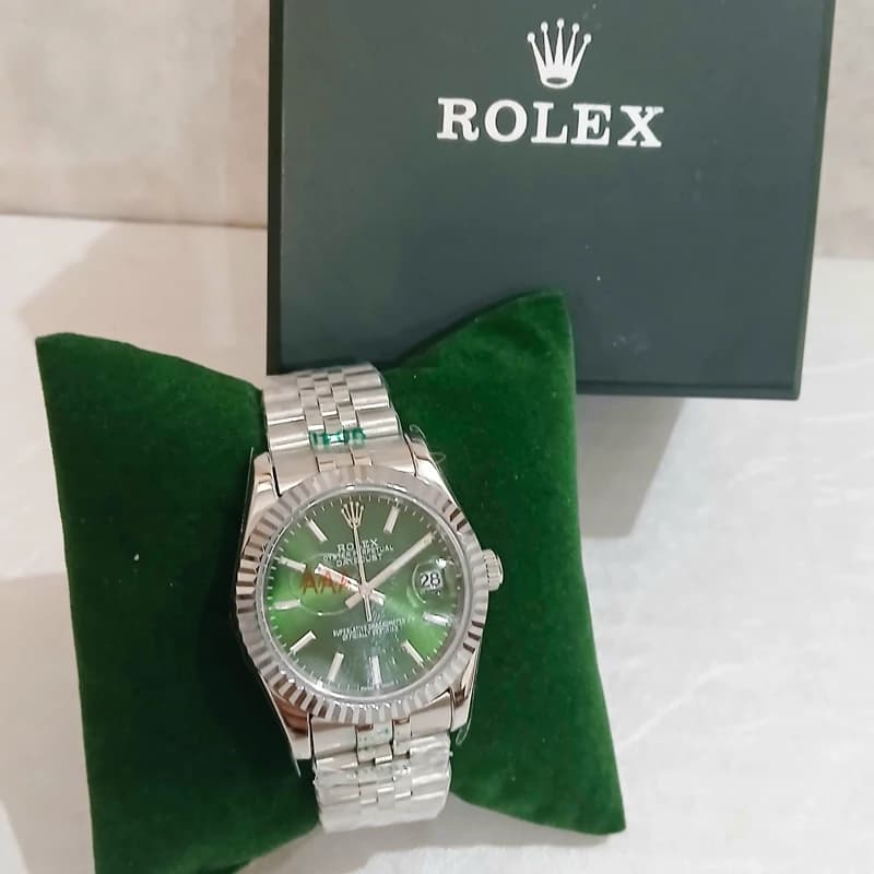 ساعت مردانه رولکس درجه یک موتور ژاپنی Datejust سبز