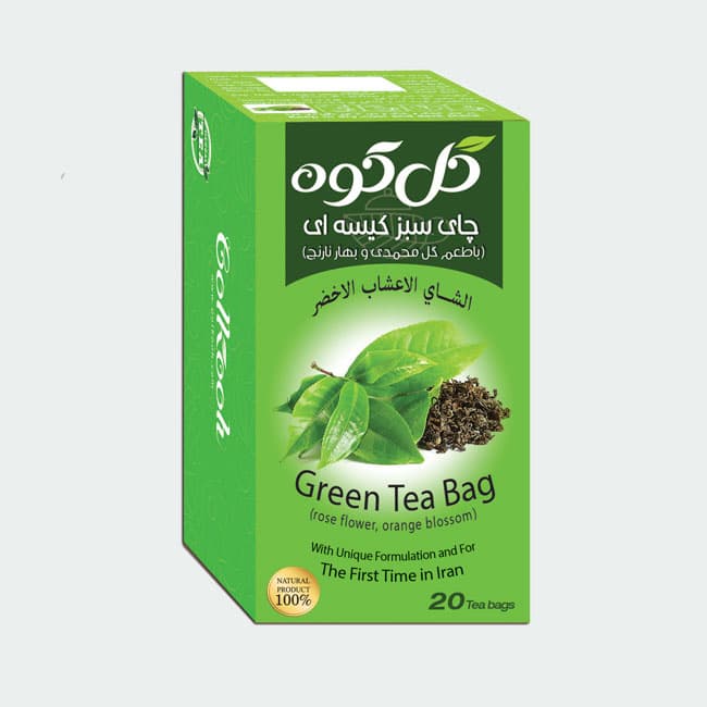 دمنوش چای سبز گل کوه/20عددی