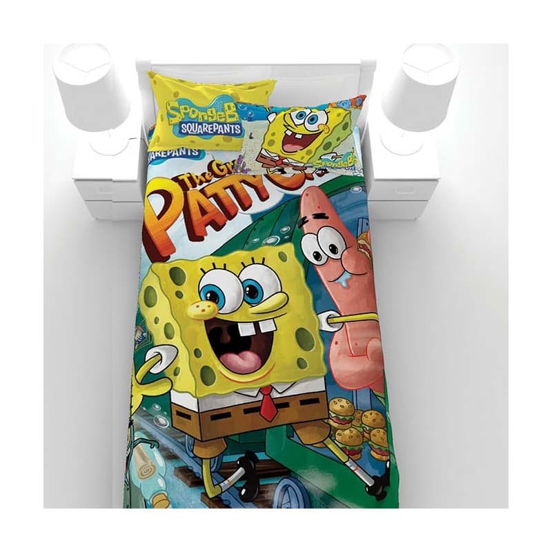 سرویس روتختی مدل Spong Bob Train یک نفره 5 تکه — تصویر ۲