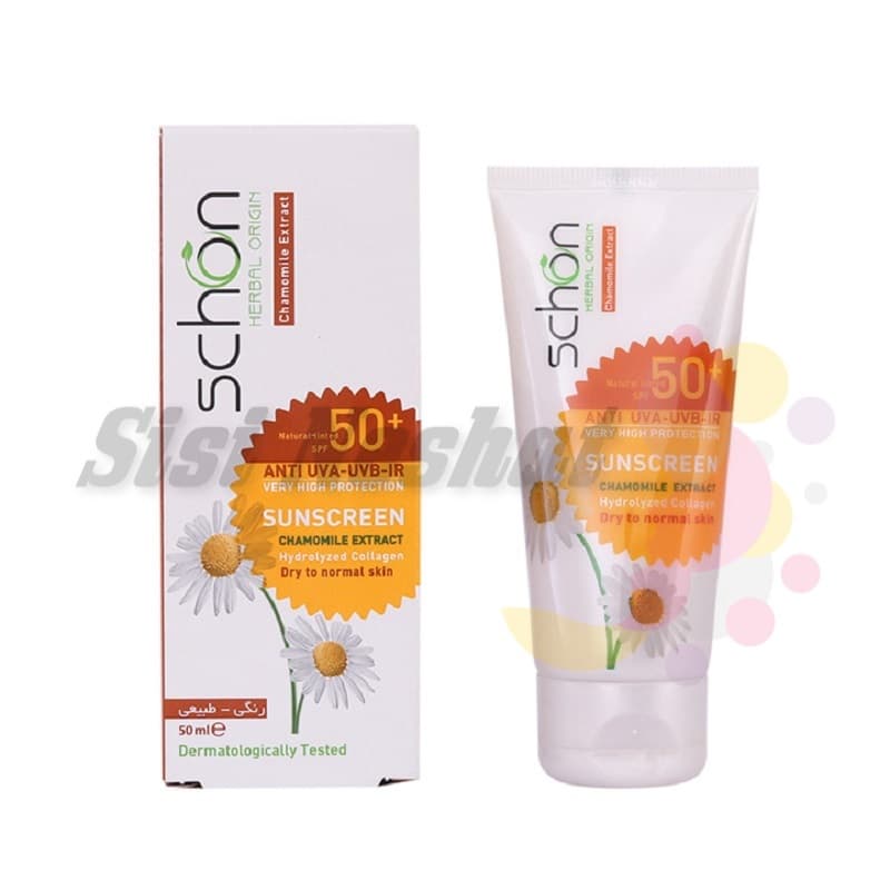 کرم ضد آفتاب رنگ طبیعی SPF50 شون Schon — تصویر ۲