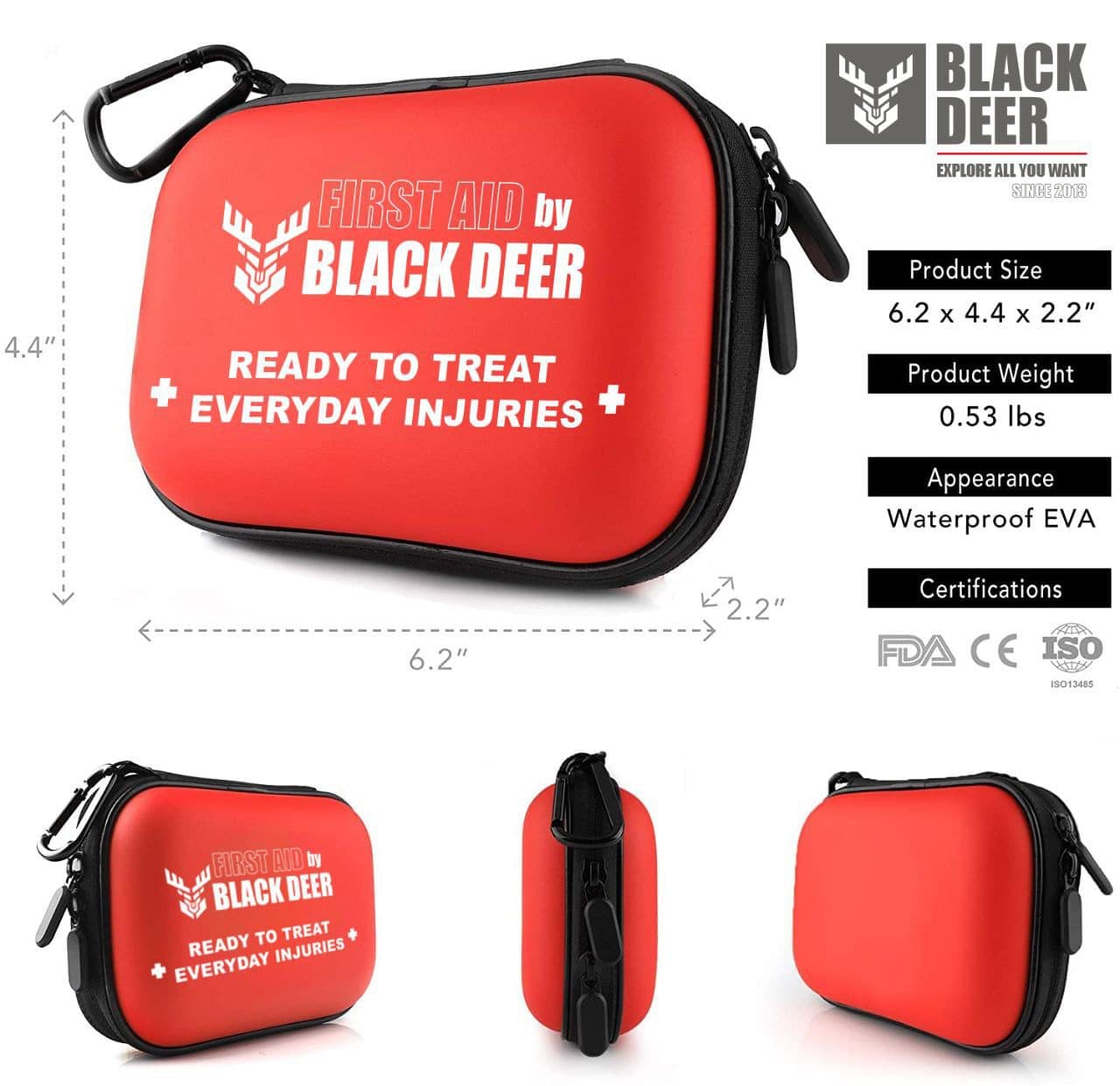 کیت کمک های اولیه بلک دیر 25 تکه 87 پارچه Black Deer