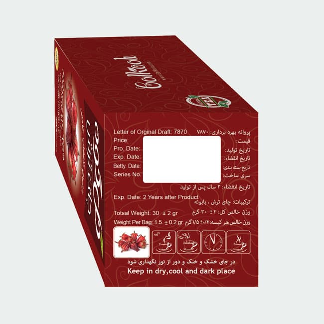 دمنوش چای ترش گل کوه/20عددی — تصویر ۲