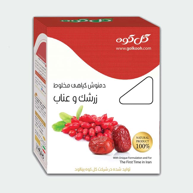 گرانول زرشک و عناب گل کوه