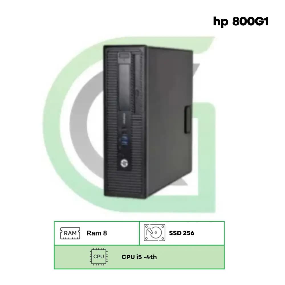 مینی کیس HP 800G1 Core i5-4-256GB — تصویر ۲
