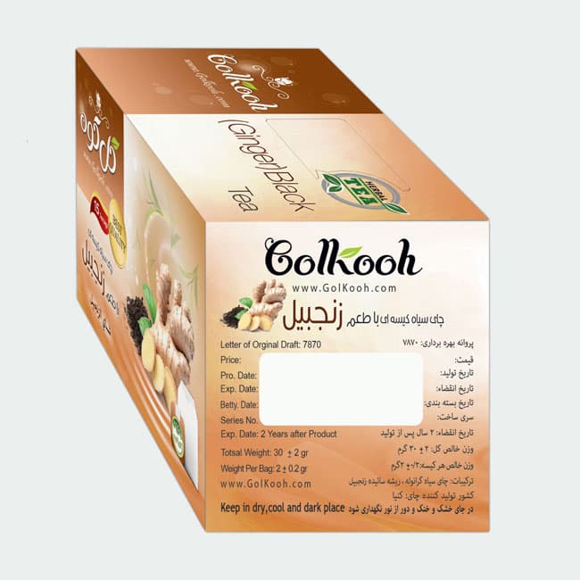 دمنوش چای زنجبیل گل کوه/15عددی — تصویر ۳