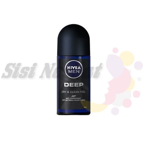 مام رول ضد تعریق مردانه دیپ بلک نیوآ Deep Black Nivea