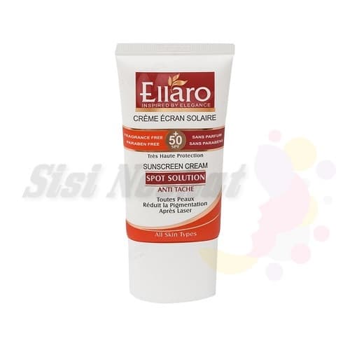 کرم ضد آفتاب و ضد لک اسپات سولوشن الارو (انواع پوست) Ellaro — تصویر ۲