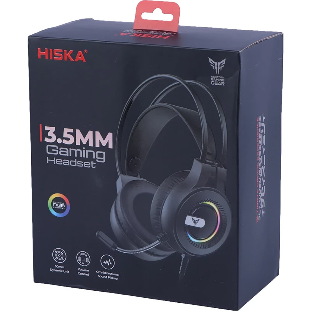 هدفون RGB گیمینگ سیمی HISKA مدل GHR-09 — تصویر ۳