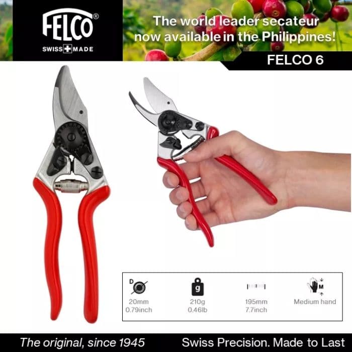 قیچی باغبانی فلکو FELCO 6 اصل سوئیس فروش قیچی هرس فیلکو — تصویر ۲