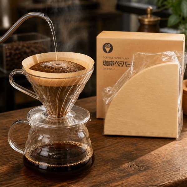 فیلتر کاغذی V60 سایز 02 بسته 100 عددی — تصویر ۳