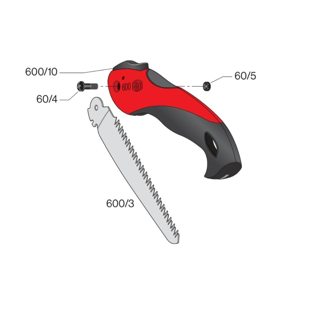 اره باغبانی و کمپینگ فلکو ۶۰۰ تاشو سوئیس اره هرس فیلکو FELCO 600 — تصویر ۷