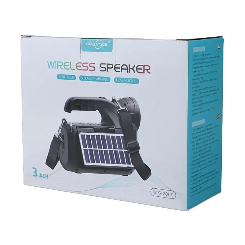 اسپیکر بلوتوثی چراغ قوه دار گریت نایس مدل GTS-2068 — تصویر ۴