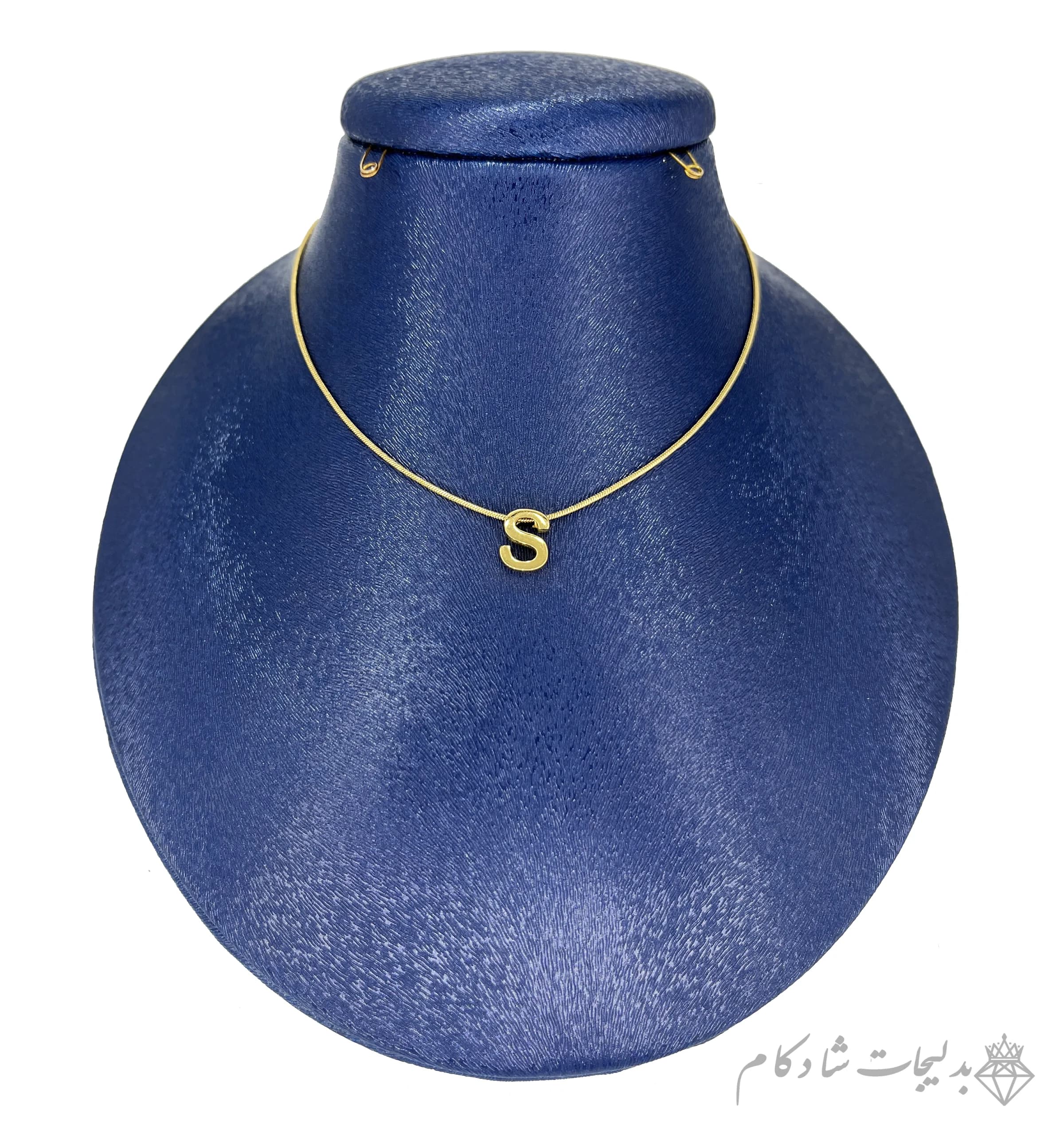 گردنبند مینیمال طرح حرف S